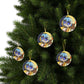 Based Luce Catholic Jubilee Mascot Christmas Glass Ornament, Religious Gift for Catholic, Funny Anime home tree decor