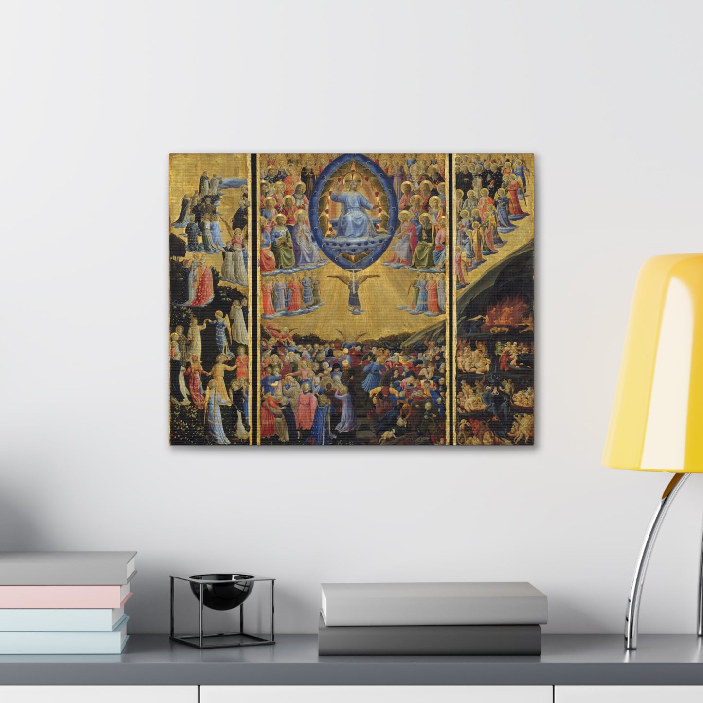 The Last Judgement by Fra Angelico Catholic Canvas Print, Traditional Catholic Religious Wall Art Home Decor