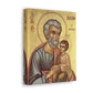 Saint Joseph Icon Canvas – Foster Father of Jesus