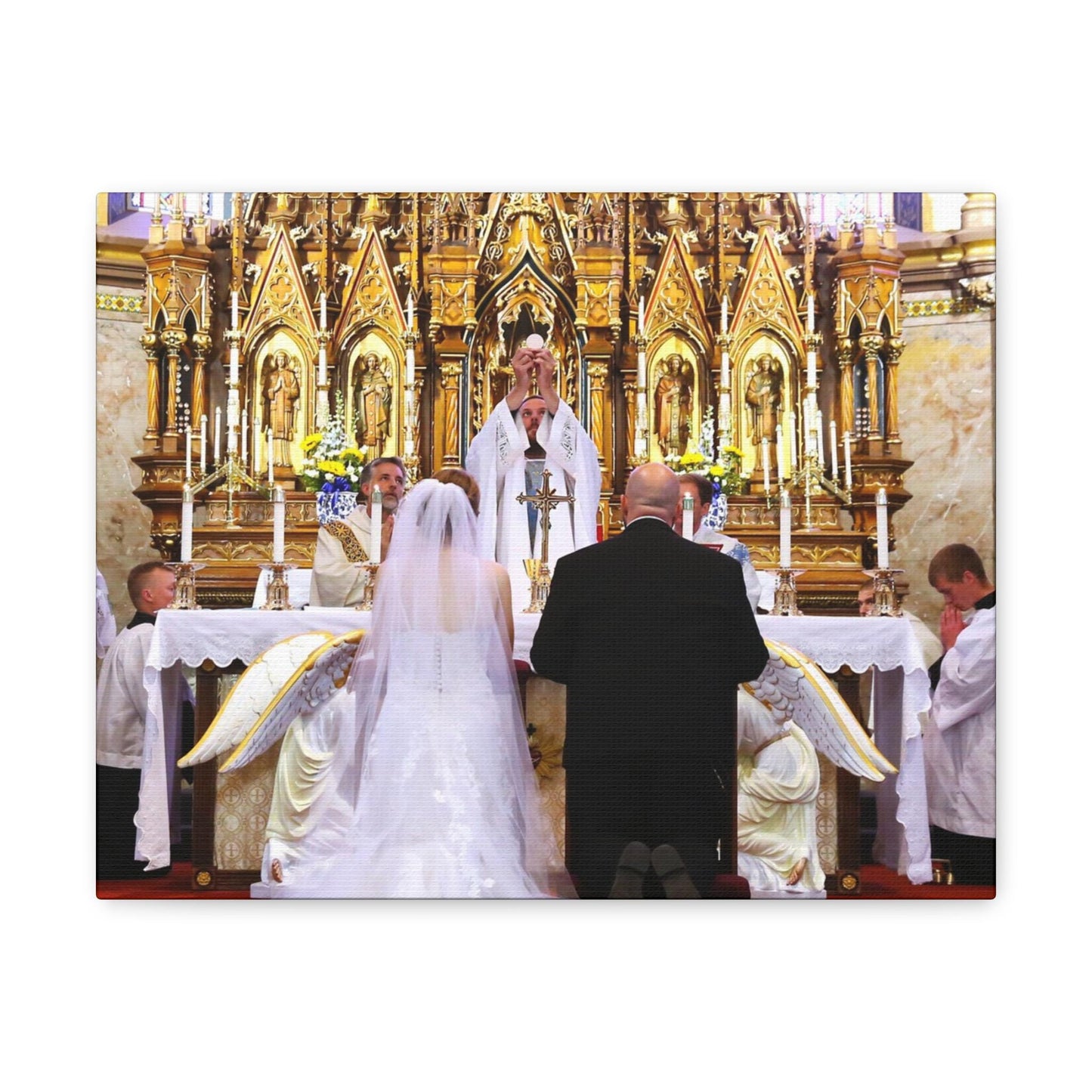 Catholic Wedding Gift Canvas Print Photo To Canvas