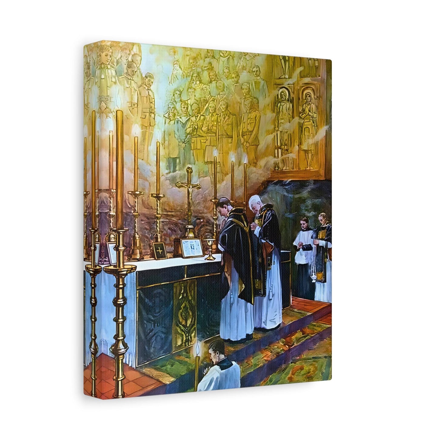 Traditional Latin Mass Canvas, Catholic Wall Art