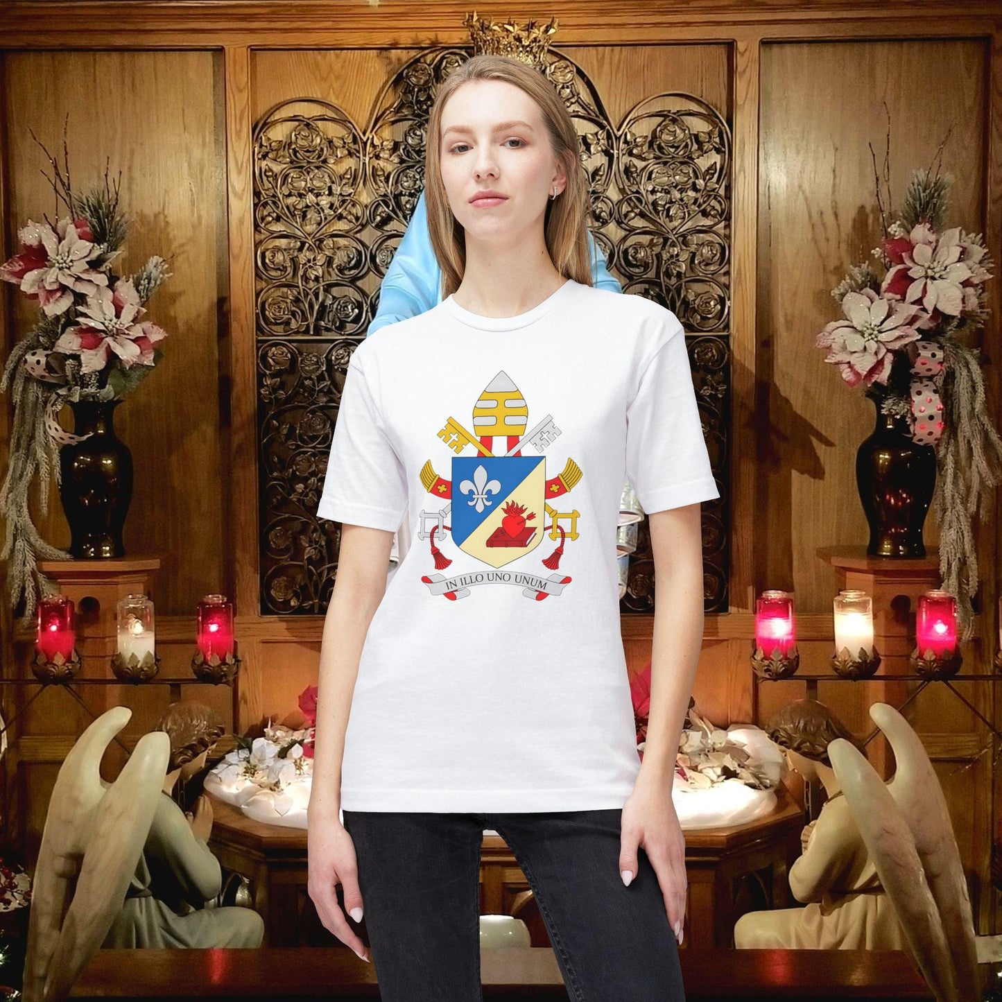Pope Crest Unisex Catholic T-Shirt