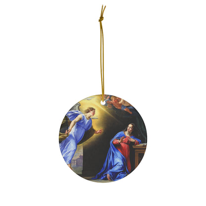 Annunciation Ceramic Ornament – 1st Joyful Mystery of the Rosary