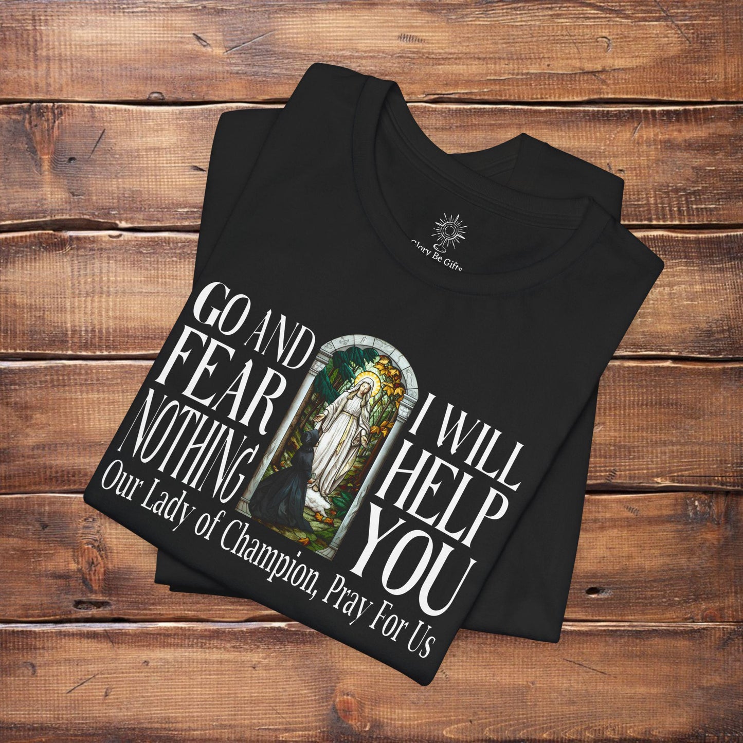 Our Lady of Champion Catholic Tee, Champion Wisconsin Shrine