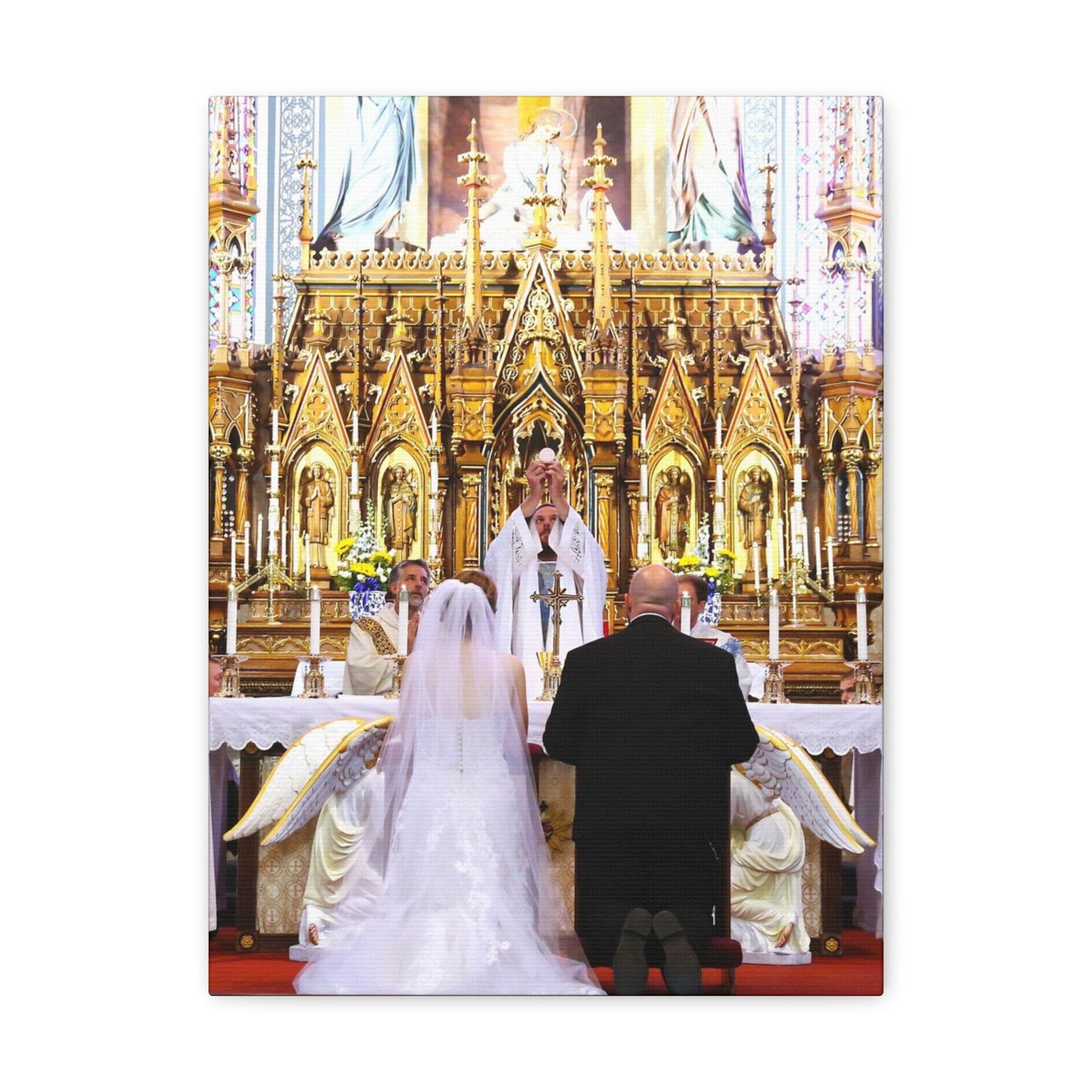 Catholic Wedding Gift Canvas Print Photo To Canvas