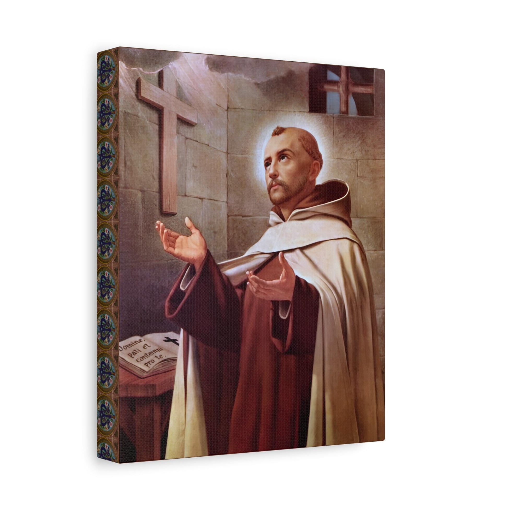 Saint John of the Cross canvas print, Carmelite mystic devotional art — Catholic gift from Glory Be Gifts – view 4
