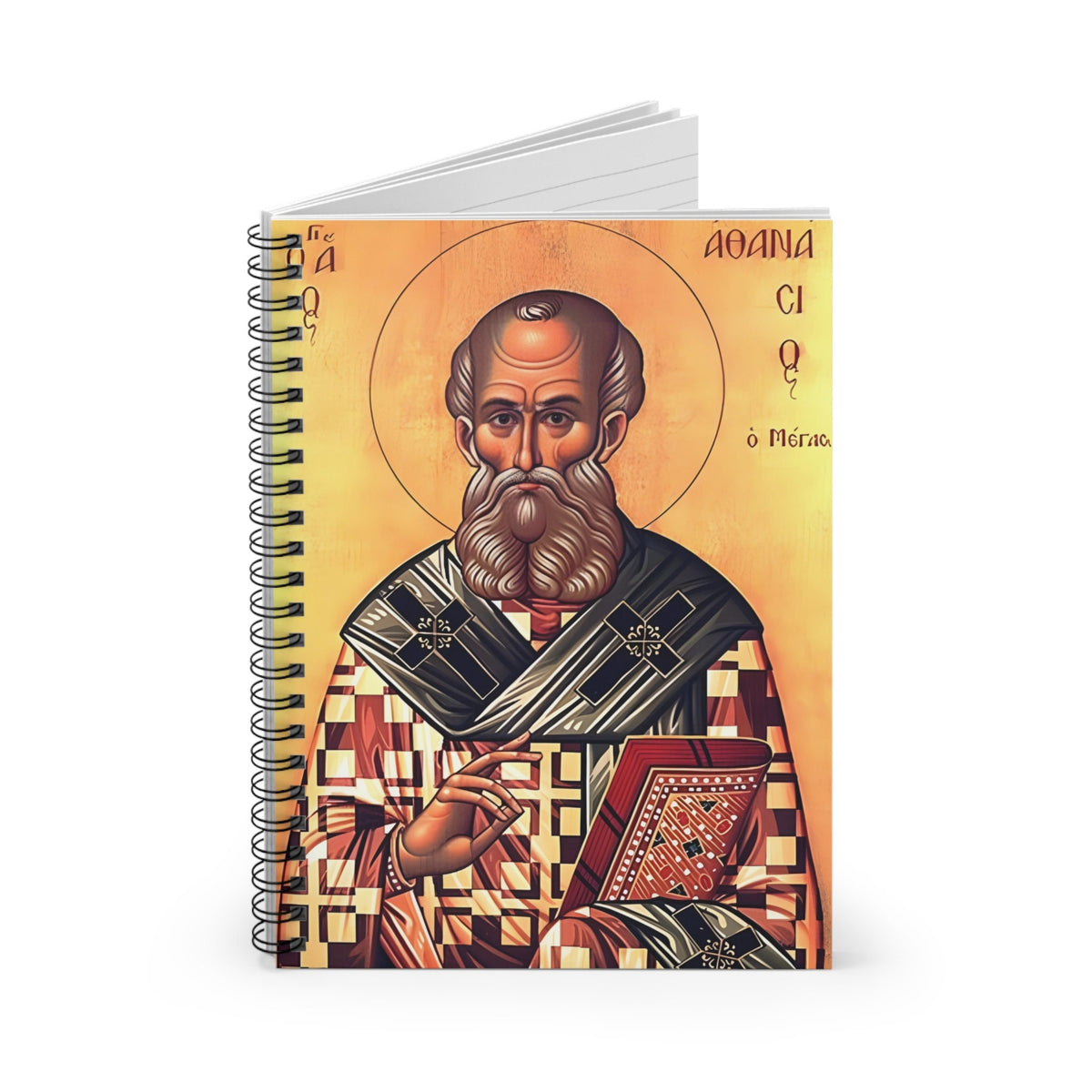 Saint Athanasius Catholic Notebook, Confirmation Gift Journal