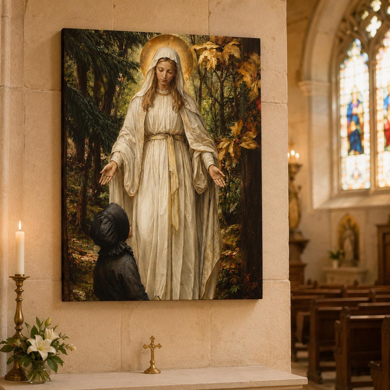 Our Lady of Champion canvas print — additional product photo