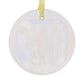 Saint Agatha Glass Christmas Ornament