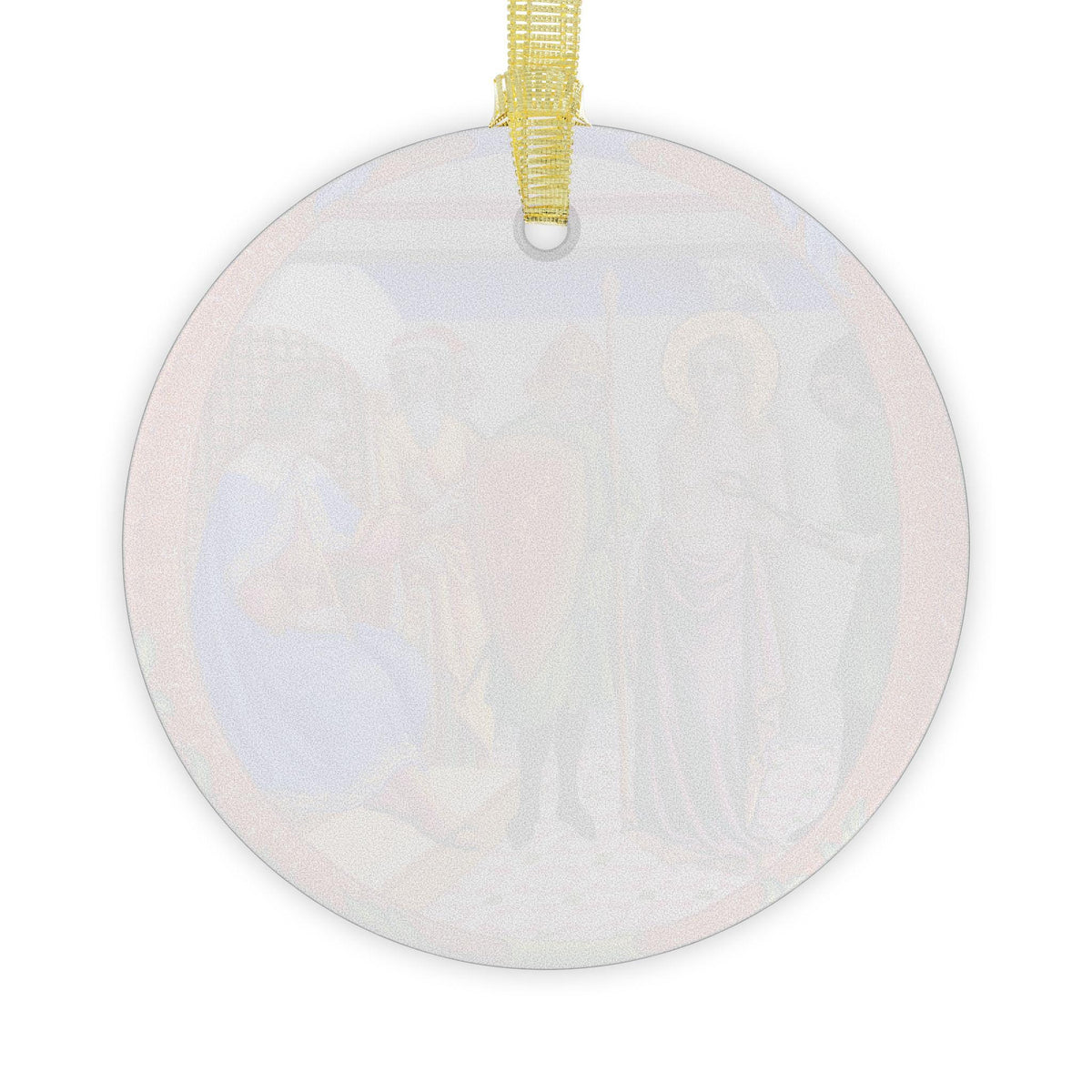 Saint Agatha Glass Christmas Ornament