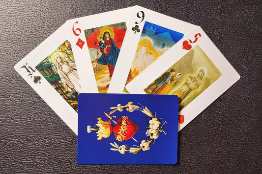 Our Lady playing cards deck featuring 52 unique Marian images — Catholic gift from Glory Be Gifts