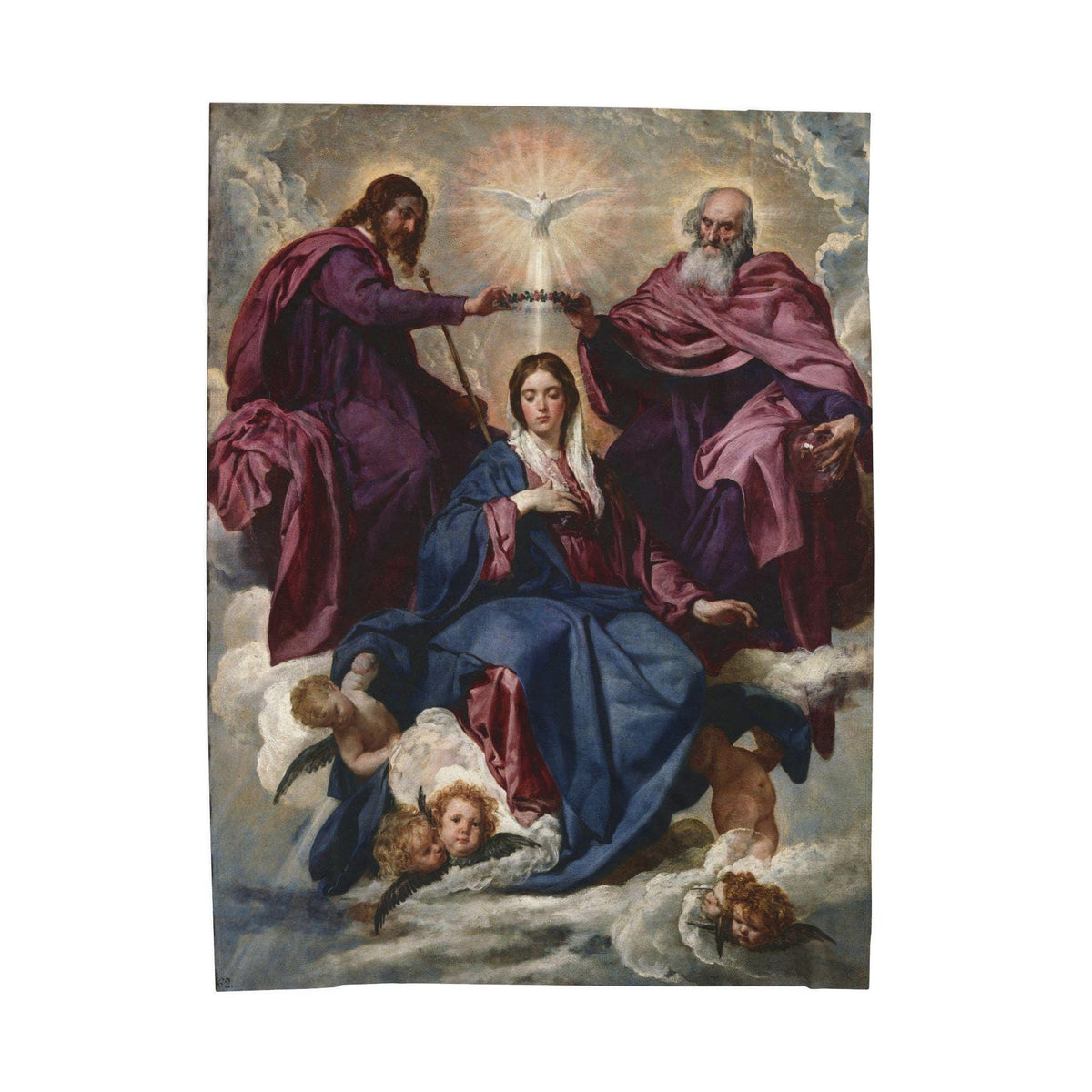 Coronation of Mary plush blanket — additional product photo