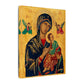 Our Lady of Perpetual Help Canvas Stretched Matte Religious Wall Art | Catholic Christmas