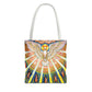Holy Spirit mosaic tote bag, Pentecost dove artwork shoulder bag — Catholic gift from Glory Be Gifts – view 7