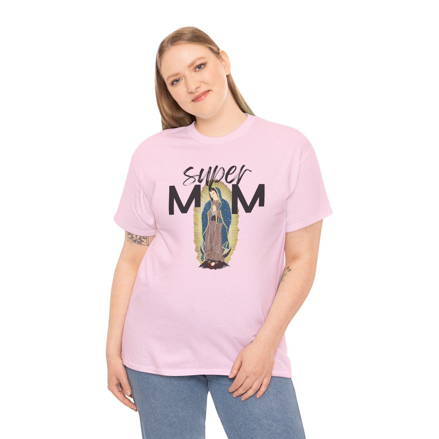 Mary Mother of God Catholic T-shirt Gift for mom, Catholic Christmas Shirt Mother, Super hero mom shirt gift for Catholic