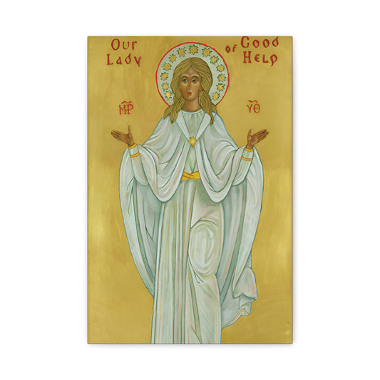 Our Lady of Good Help Our Lady Champion Canvas Wallart, Wall Art of the Virgin Mary, Catholic Home Decor for Prayer Altar, Mothers Day GIft