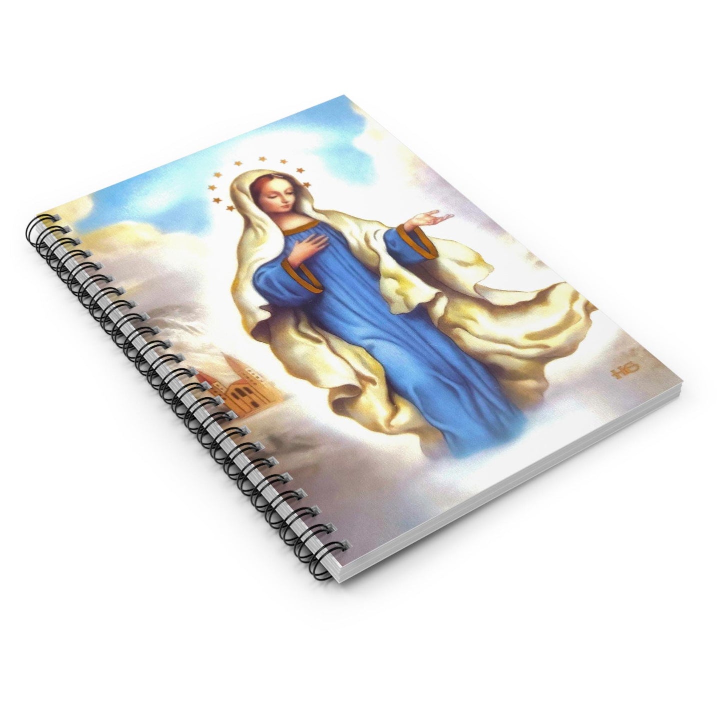 Our Lady of Medjugorje Adoration Journal, Religious Notebook, Lined Diary, Mary Mother of God