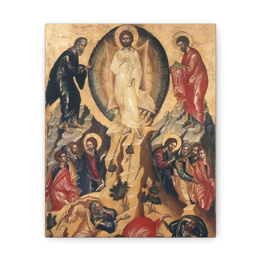 Transfiguration Icon Bible Wall Art Print of Jesus and Apostles, Catholic Icon of the Holy Family, Religious Wallart Catholic artful