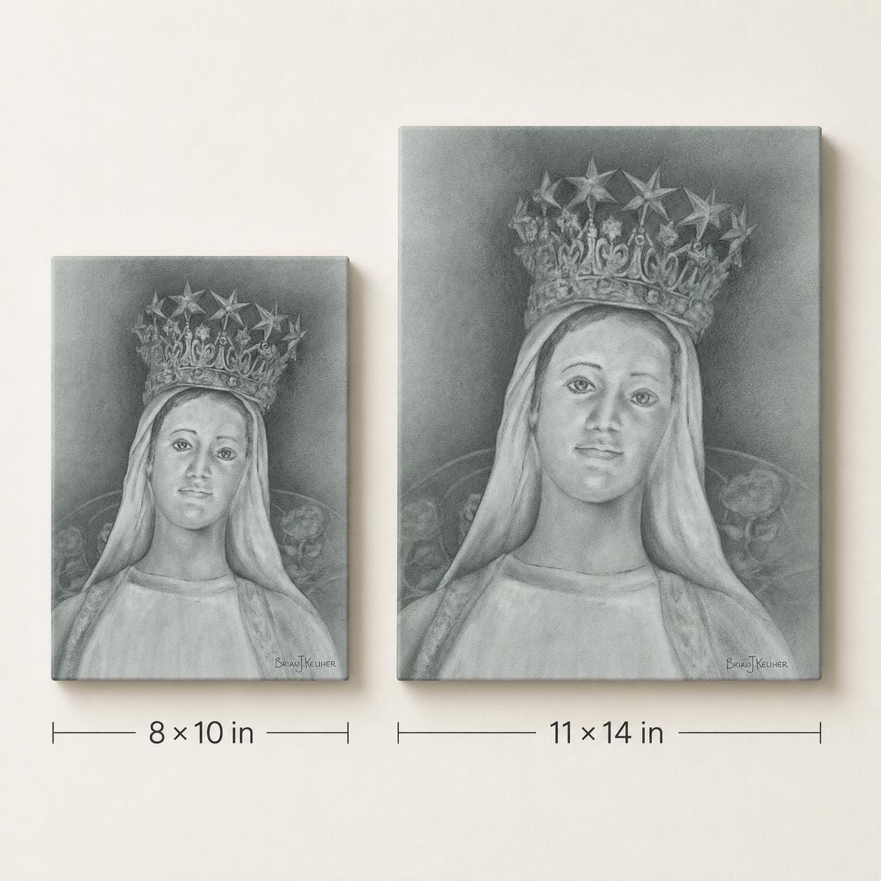 Our Lady of Champion Canvas Print | Sacred Art by Brian Kelliher