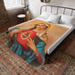 Immaculate Heart of Mary Plush Blanket, Marian Catholic Gift