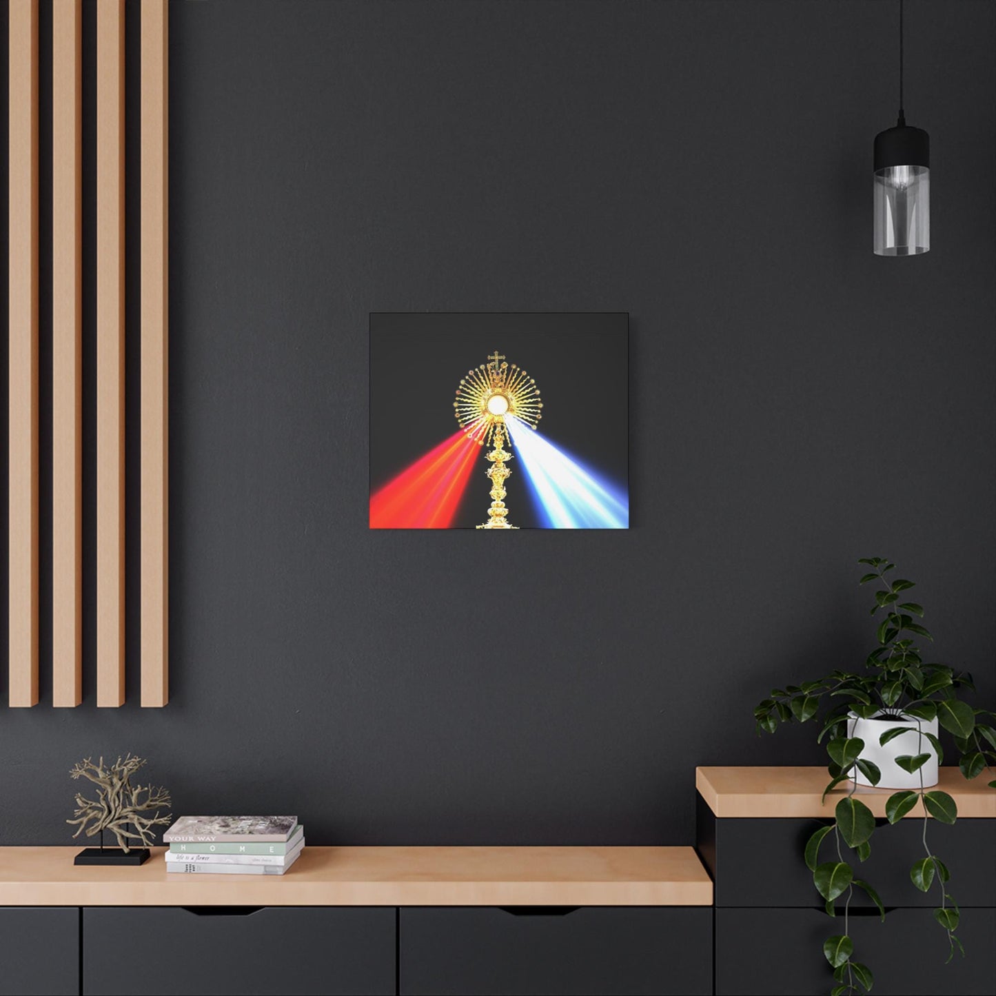 Divine Mercy Eucharist Canvas Print, Catholic Wall Art