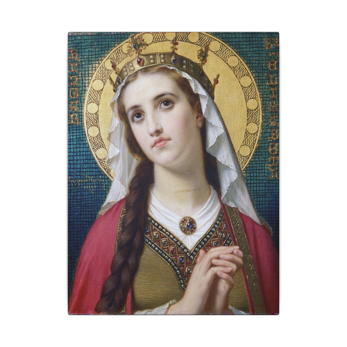 St. Elizabeth Canvas Art, Catholic Saint, Religious Home Decor