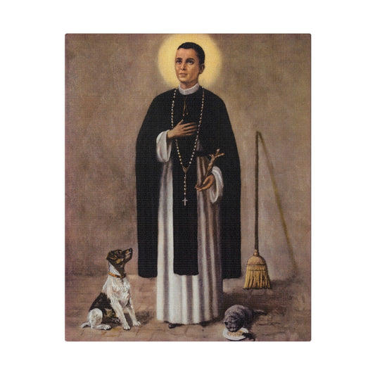 St Martin de Porres Catholic Canvas, November Saint Gift Idea, Christian Art, Traditional Catholic home decor