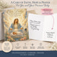 Personalized NICU prayer card, Our Lady watching over baby in incubator — Catholic gift from Glory Be Gifts – view 7
