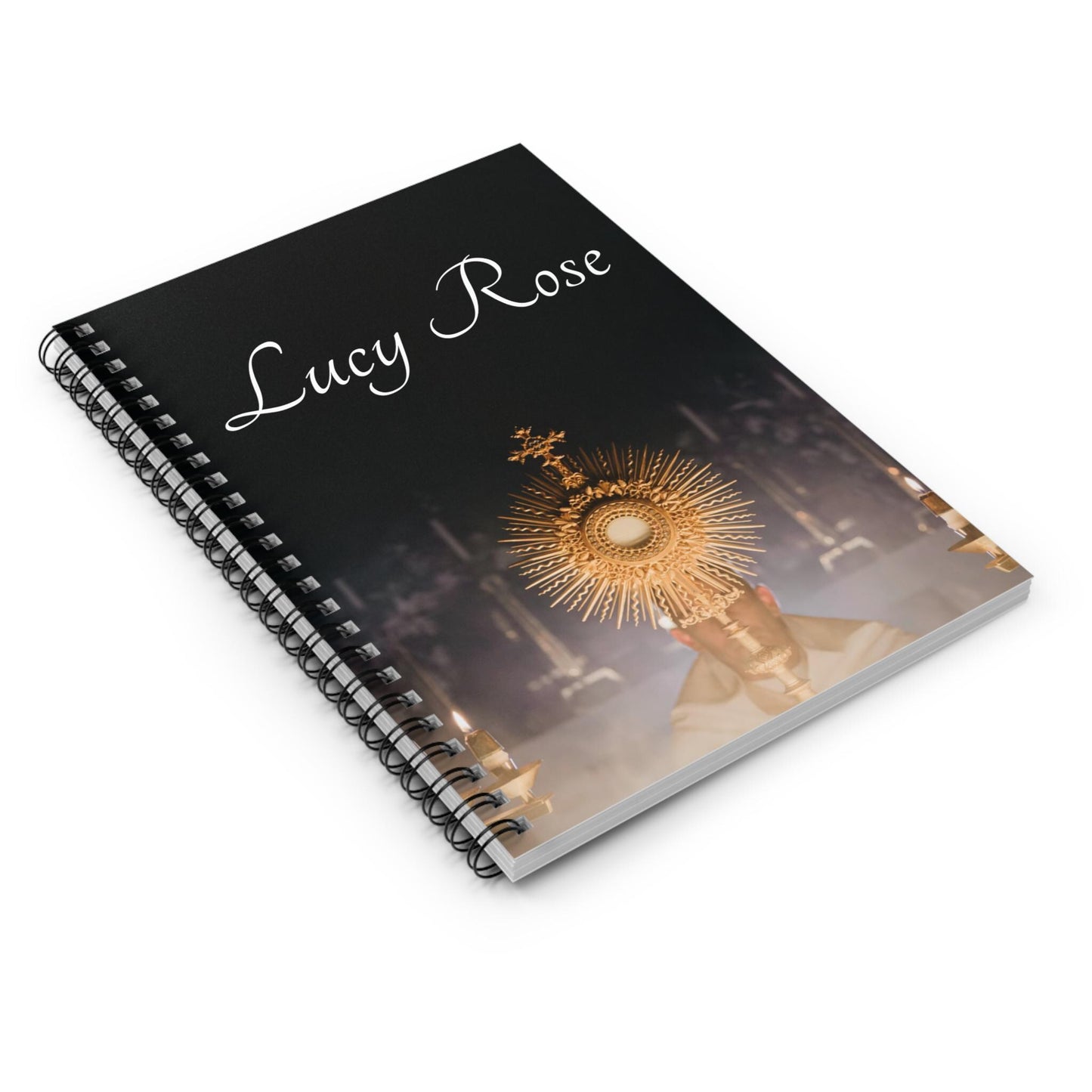 Sacred Heart of Jesus prayer journal, ruled Catholic adoration notebook — Catholic gift from Glory Be Gifts – view 3