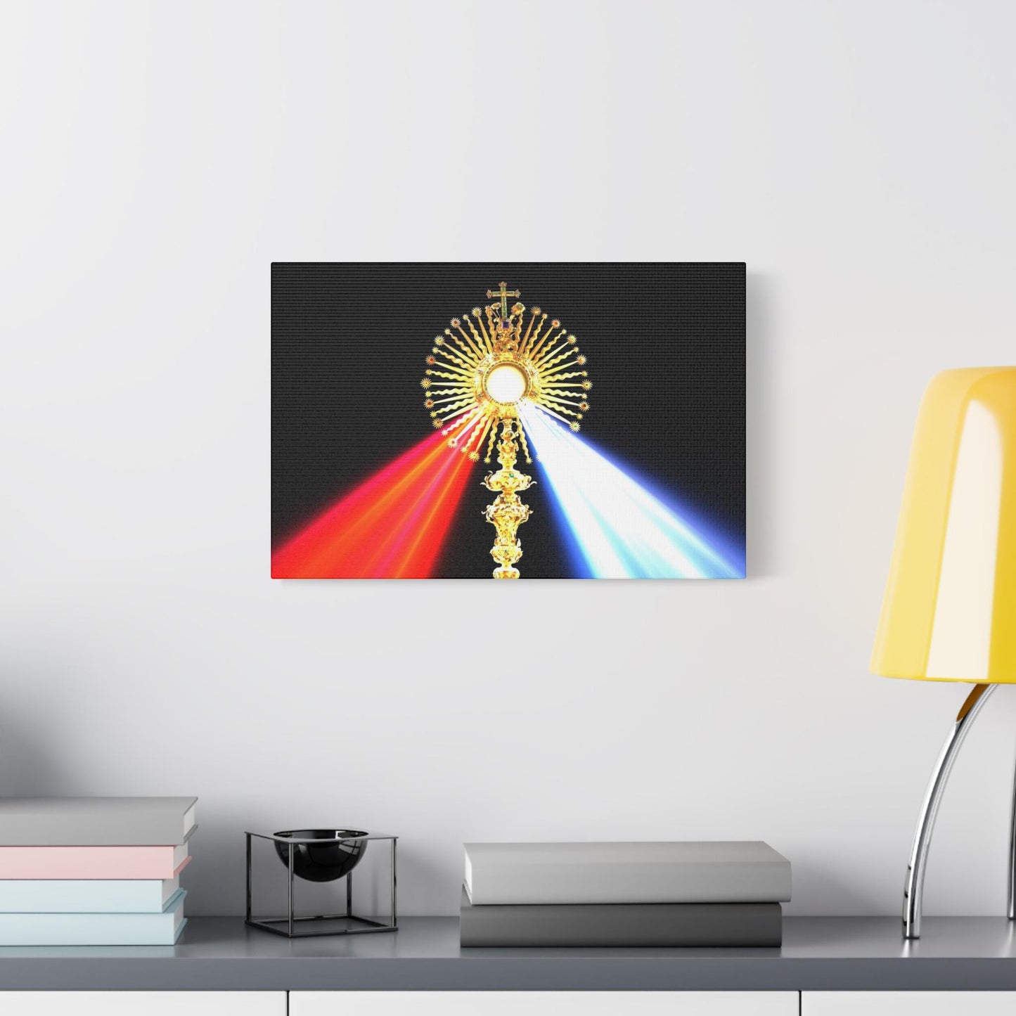 Divine Mercy Eucharist Canvas Print, Catholic Wall Art