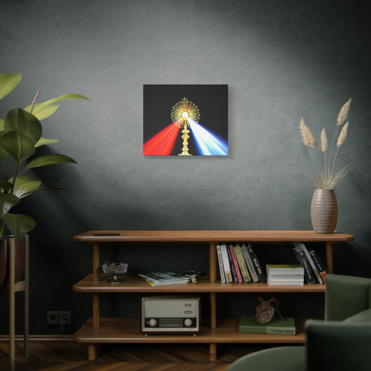 Divine Mercy Eucharist Canvas Print, Catholic Wall Art