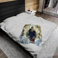Our Lady Queen of Angels Plush Blanket