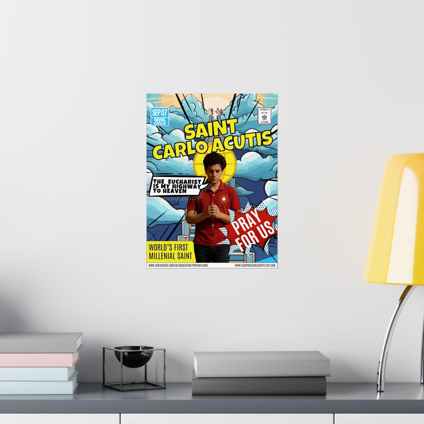 Saint Carlo Acutis Vertical Poster – Catholic Art
