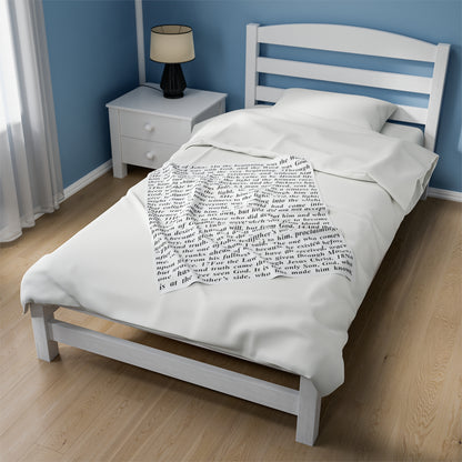 Gospel of John Plush Blanket with Bible Verse