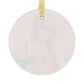 Immaculate Heart of Mary Catholic Glass Christmas Ornament,  Christmas Gift for Wife Mother Grandma Sister, Mary Queen of Heaven