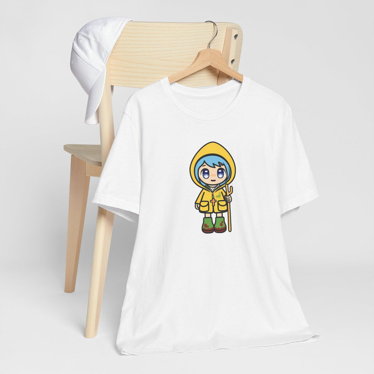 Luce Unisex Tee, Catholic Jubilee Mascot