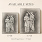 Baptism of Christ canvas print, sacred art sketch of John the Baptist and Jesus by Brian Kelliher — Catholic gift from Glory Be Gifts – view 3