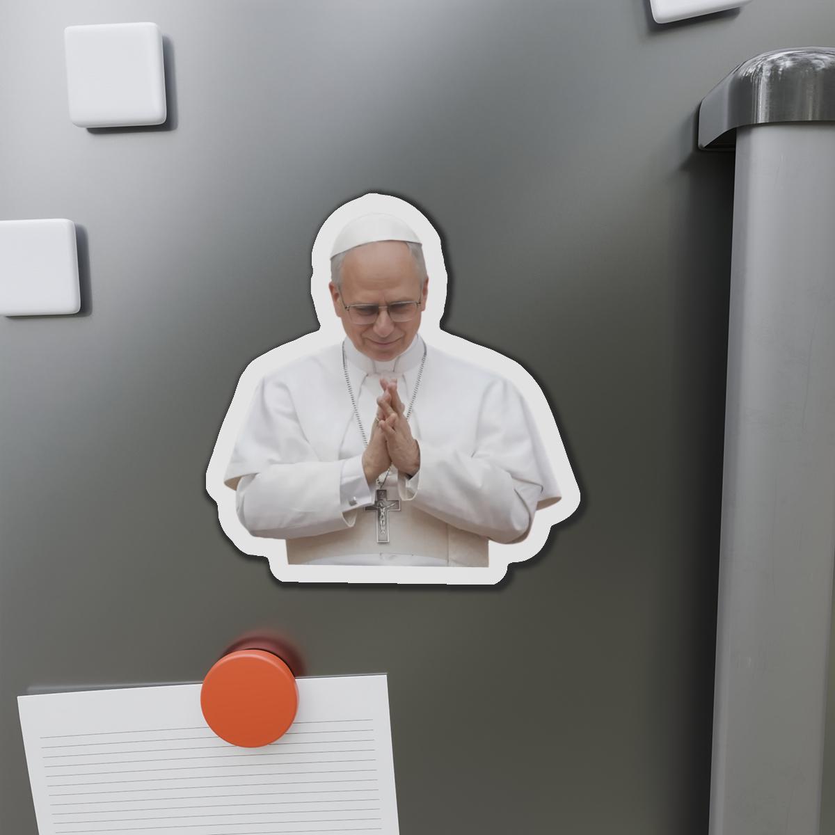 Pope Leo XIV Praying Catholic Magnet, Religious Gift