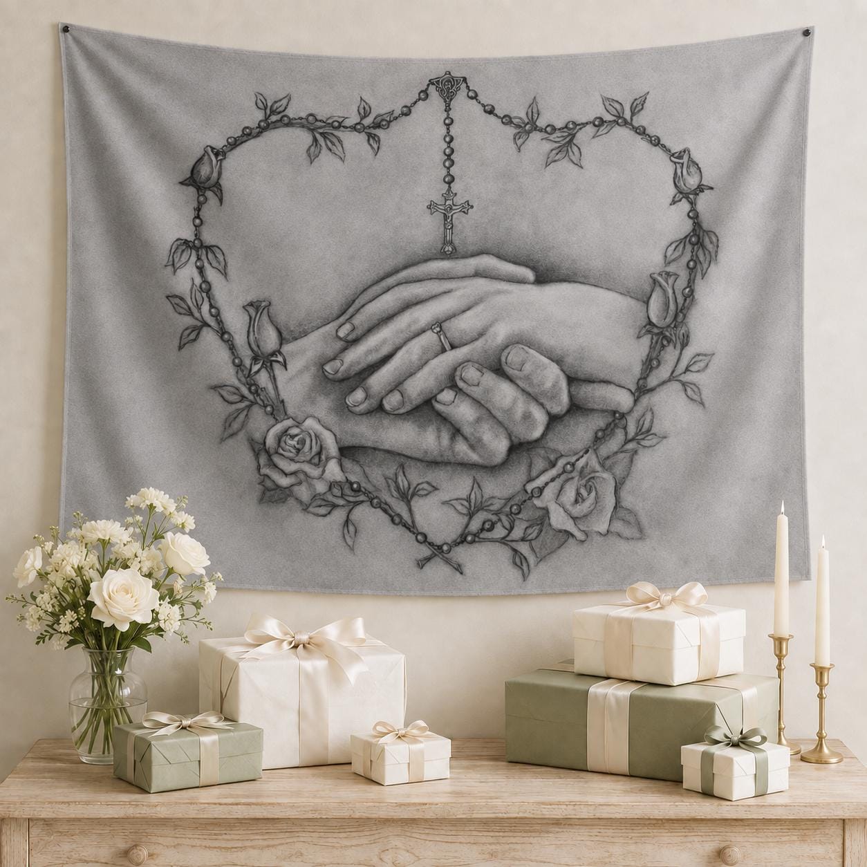 Personalized wedding tapestry — additional product photo