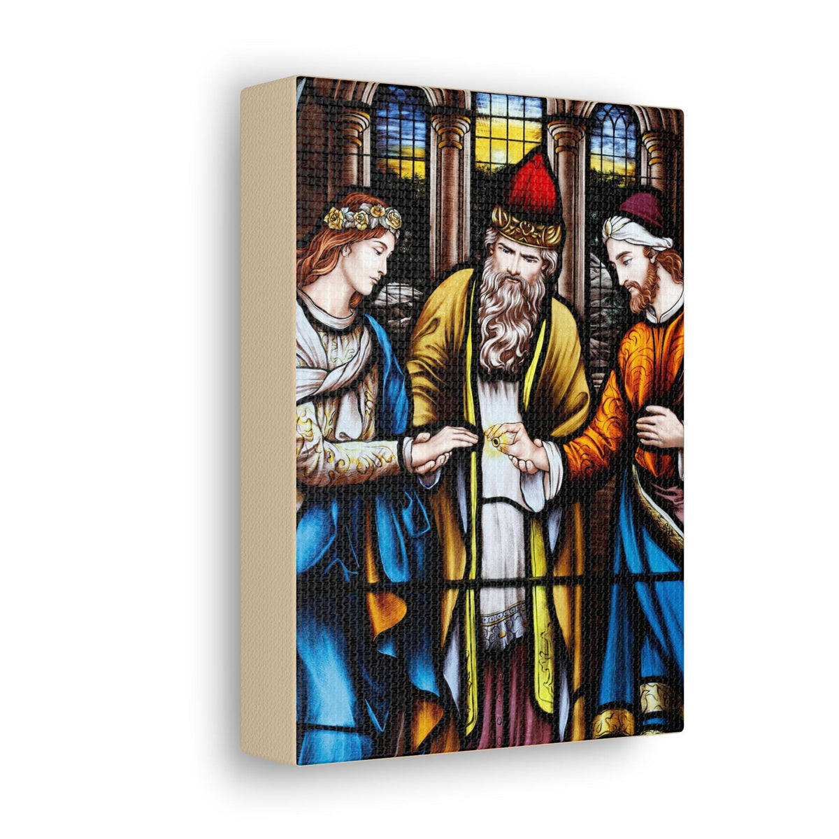 Mary and Joseph Wedding Canvas | Catholic Wedding Gift