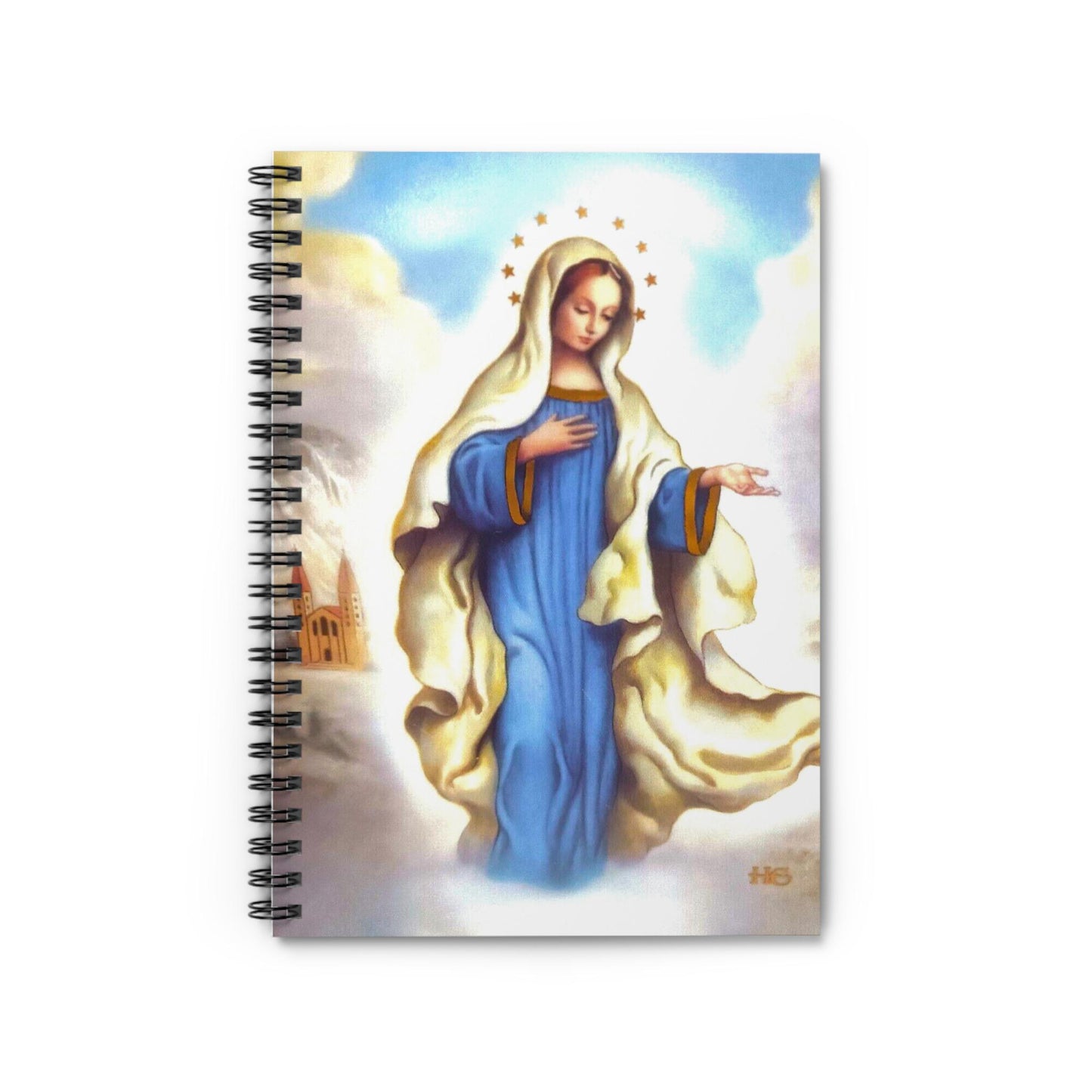 Our Lady of Medjugorje Adoration Journal, Religious Notebook, Lined Diary, Mary Mother of God