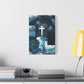 Inspirational Wall Art Canvas, Jesus Decoration, Christian Home Decor, Blue Ocean Design, Religious Gift