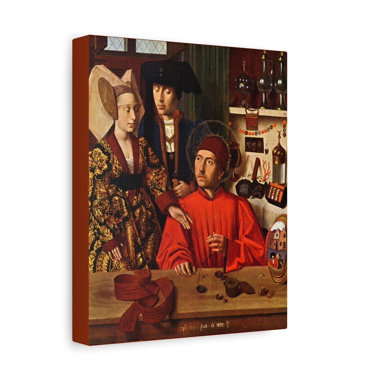St. Elgius Patron Saint of Metalworkers Canvas Print, Matte Stretched Canvas