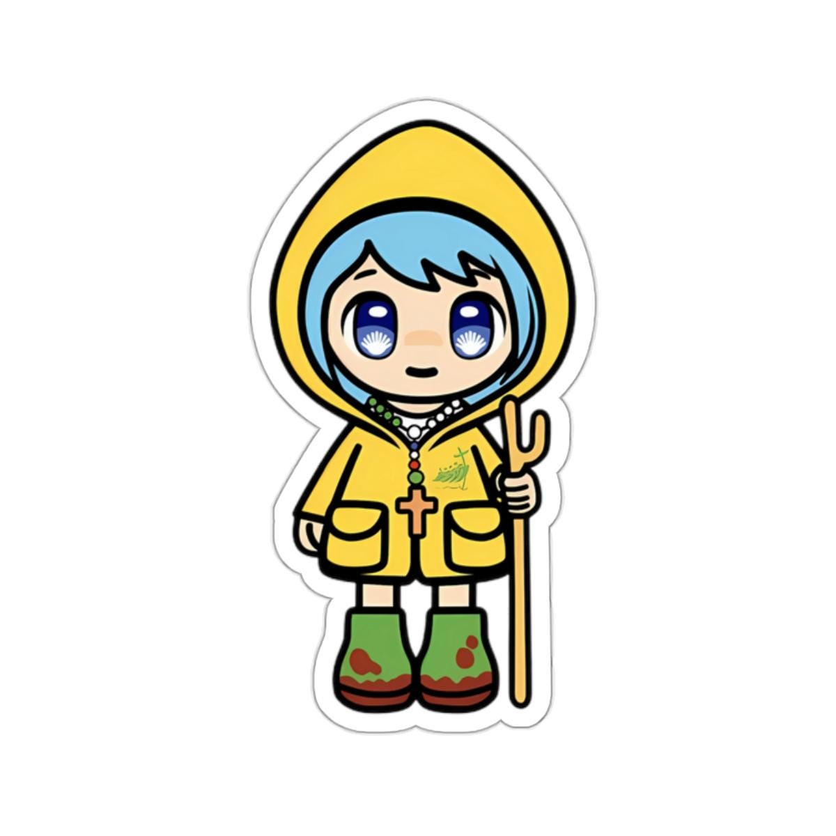 Funny Luce Jubilee Year mascot sticker, waterproof vinyl decal — Catholic gift from Glory Be Gifts – view 4