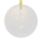 Triumph Over Paganism Catholic Glass Christmas Ornament
