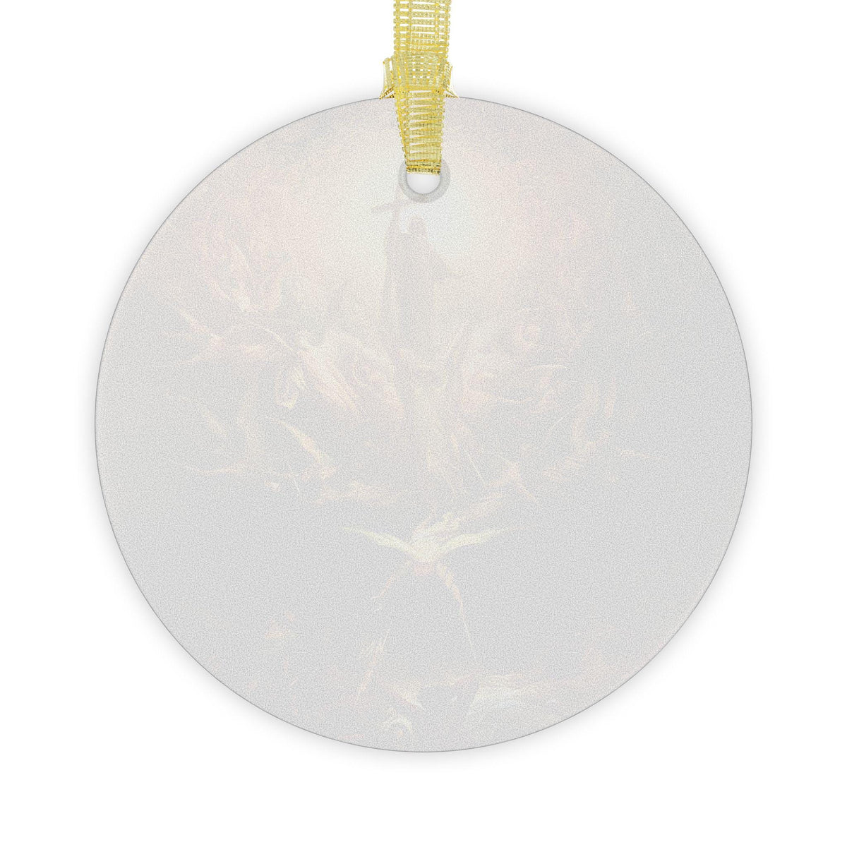 Triumph Over Paganism Catholic Glass Christmas Ornament