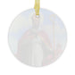 Saint Cyprian Catholic Glass Christmas Ornament