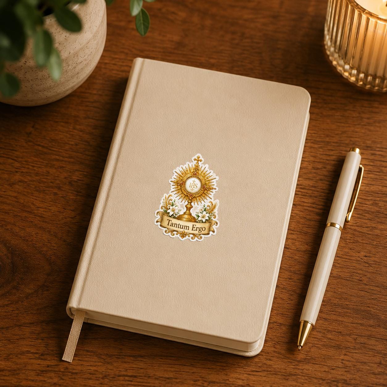 Eucharistic Adoration Sticker Set, Catholic Die Cut Vinyl