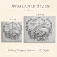 Personalized wedding canvas print, rosary heart and praying hands sacred art — Catholic gift from Glory Be Gifts – view 4