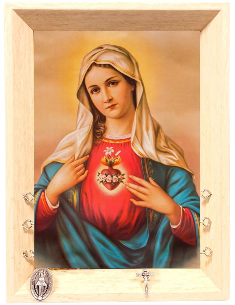 Catholic Wedding Gift Handmade Kitchen Rosary, Our Lady of Champion Lourdes Fatima Guadalupe, Abacus Rosary, Unique Catholic Couple Gift